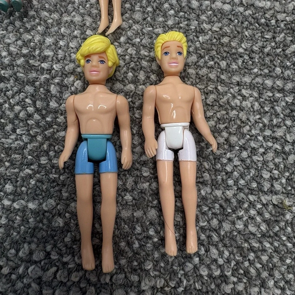 Polly Pocket VTG Rubber Clothes Boys And Girls Princesses Furniture Collectible